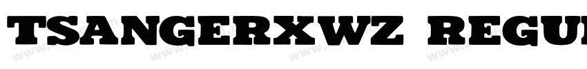 tsangerxwz regular字体转换